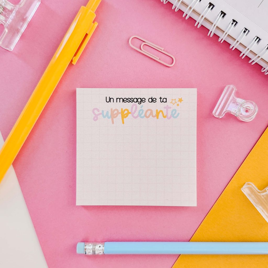 Message de ta suppléante