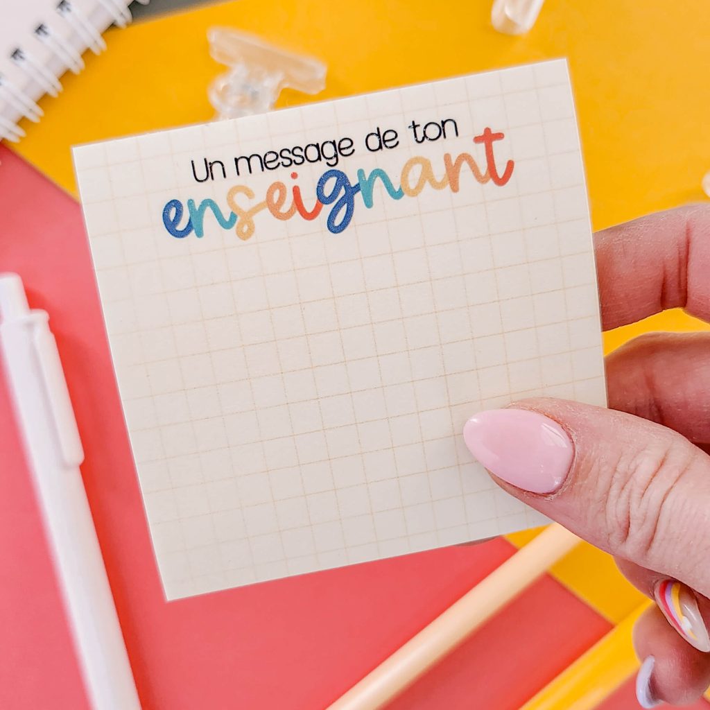 Message de ton enseignant