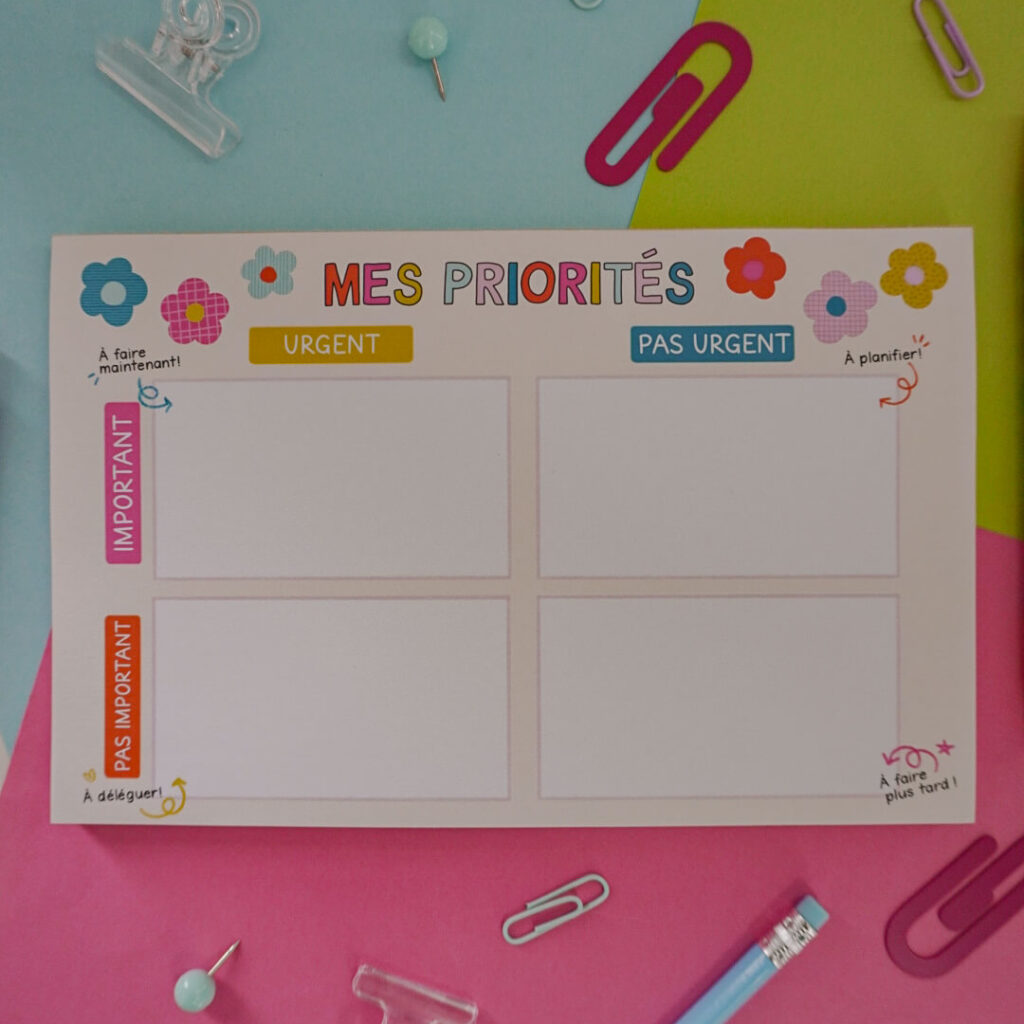 mes priorités
